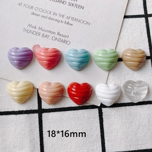 Resin Herz Anhänger Wellentextur Herzförmige Charms Für Schmuckherstellung DIY Handgefertigte Bunte Zubehörmaterialien