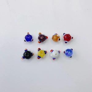 Cuentas de vidrio hechas a mano con puntas de estrella para bisutería artesanal