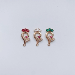 Alloy Peacock Pendant With Rhinestones Vintage Gold Plated Animal Shape DIY Jewelry Findings For Necklace Earring Making