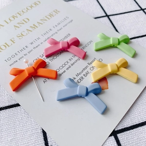 Kleurrijke matte strik oorbellen accessoires voor DIY handgemaakte sieraden