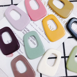 Fruit green irregular hollow acrylic pieces for DIY earring and jewelry making