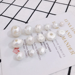 Baroque Irregular Artificial Pearl Resin Beads Iridescent Wrinkled Surface Loose Beads For DIY Earrings Jewelry Making Handcraft Components