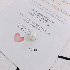 12mm iridescent pearl bead with wrinkled finish for DIY jewelry and accessory making