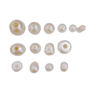 Irregular pearl beads with magic luster finish for DIY jewelry and hair accessories