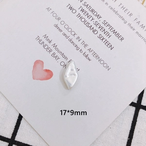 Macro view of 17x9mm marquise pearl bead for DIY jewelry and handmade hair accessories