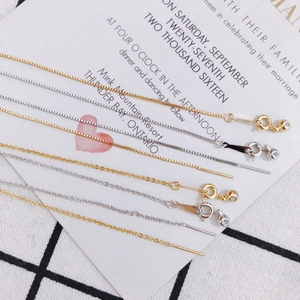 DIY Adjustable Alloy Bracelet Chain Finding With Slider Bead Pin Electroplated Box Link Chain For Jewelry Making Accessory