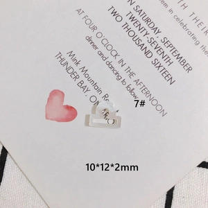 Dettaglio accessorio pendente fai-da-te in conchiglia con misure 10x12x2mm e modello 7#