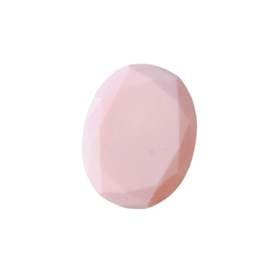 Patch ovale en résine à facettes roses pour pinces à cheveux DIY et accessoires bijoux