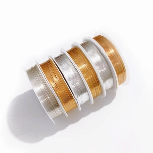 Gold Silver Plated Copper Wire For Jewelry Making DIY Handmade Winding Bracelet Necklace Findings Accessory Materials