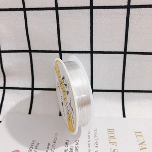 Macro view of 0.3mm silver plated copper wire spool for DIY jewelry handcrafting