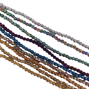Bunte 4mm Hämatitperlen in Kürbisform für DIY-Schmuck und handgefertigtes Zubehör