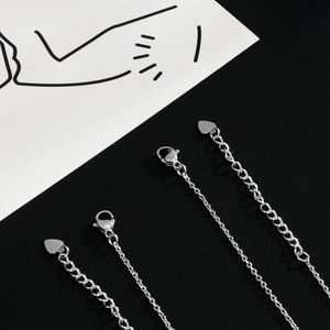 Silver stainless steel heart birthstone necklace with lobster clasp and zircons