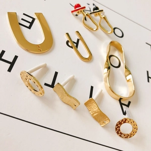 DIY Legering Vergulde Gouden Hangers Onregelmatige Geometrische Menselijk Silhouet Emaille Charms Voor Oorbel Ketting Sieraden Maken Accessoires