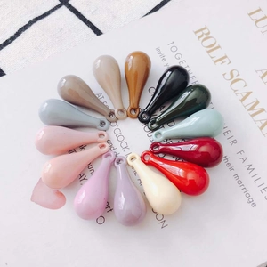 DIY colorful teardrop resin pendants with hanging holes for earring jewelry making