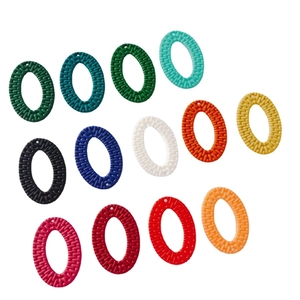 DIY Acryl Ohrring-Zubehör mit Flechtstruktur in verschiedenen Farben für Schmuck