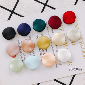 Set di 12 colori perline tonde in resina opaca 20mm per gioielli fai da te e orecchini