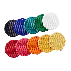 DIY colorful resin round pendants with woven texture for jewelry making accessories