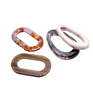 Accessoires de bijoux ovales en résine aux motifs marbre et écaille pour boucles d'oreilles