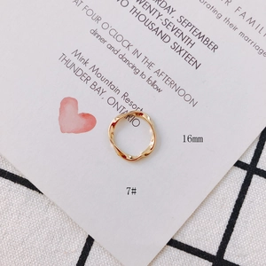 Detaillierte Größentabelle mit 16mm Durchmesser für goldene Ringe mit Seilstruktur