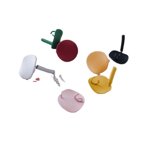 Minimalist geometric colorful matte earrings with S925 silver pins in six assorted colors