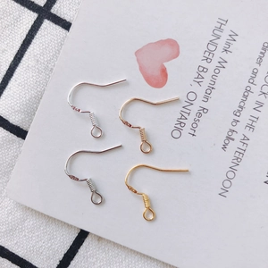 S925 sterling silver plated ear hooks in gold and silver for DIY jewelry making