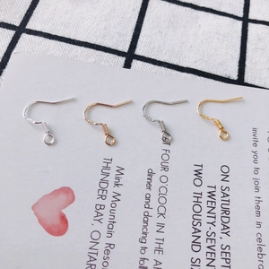 DIY S925 sterling silver plated earring hooks in four metallic colors with 925 hallmarks