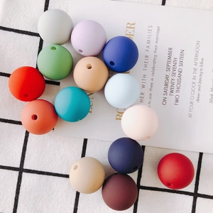 Round Resin Beads For DIY Jewelry Making Matte Colored Pendants For Necklaces And Earrings Handicraft Materials Accessory