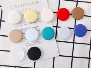 Colorful round matte finish DIY craft beads for earrings and pendants in twelve vibrant colors