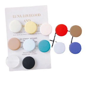 DIY colorful round matte beads for earrings and jewelry making in vibrant morandi shades