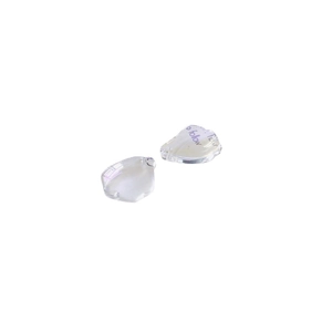 Iridescent glass leaf beads for DIY jewelry with 'to follow' artistic text detail