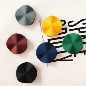 Resin Matte Painted Irregular Wavy Disc Pendants For DIY Earring Jewelry Making Accessories Art Design Round Charms