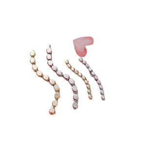 Vergulde en verzilverde gebogen kettingverbinders voor DIY oorbellen en sieraden