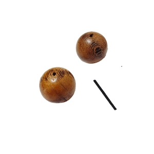 Runde Holzperlen mit natürlicher Maserung und Vorbohrung für DIY Schmuckherstellung