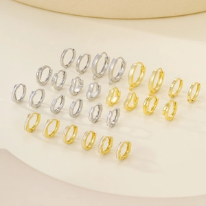 Minimalistische Legering Emaille Zirconia Oorringen Voor DIY Sieraden Maken Geometrische Oorbellen Accessoires Voor Vrouwen