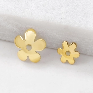 Vergoldetes Kupfer Blumen Perlenkappen DIY Schmuckherstellung Zubehör Blütenblatt Spacer Für Halsketten Armbänder Handgefertigt
