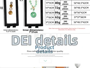 Espositore per gioielli in pellicola PE con dimensioni interne e varie misure