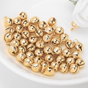 Grelots dorés brillants avec boucles pour création de bijoux DIY et projets artisanaux