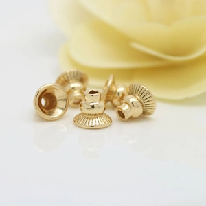 Calottes vintage dorées en forme de cloche pour bijoux DIY et accessoires de glands