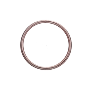 Detailsicht des roségoldenen Gitarrensaiten-Armbands aus Karbonstahl mit DIY-Schraubkopf