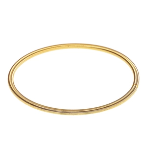 Bracelet ressort flexible de 3mm en acier doré avec fermoir à vis pour bijoux DIY