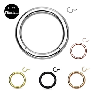 Anneau de Segment Articulé en Titane G23 pour Piercing de Nez Oreille Bijoux 14G 16G Unisexe Géométrique Multicolore