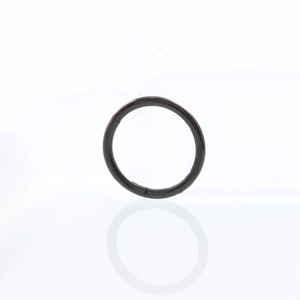 Anneau de piercing en titane G23 gris foncé poli pour le nez ou l'oreille