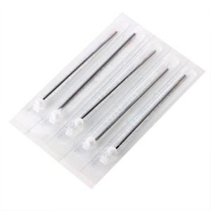 5-pack sterile disposable body piercing needles with medical grade stainless steel tips