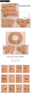 Detailed display of 12 zodiac necklaces with natural crushed stones and stainless steel pendants.