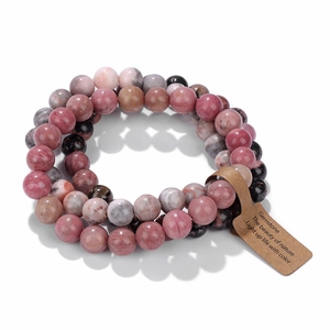 Natuurlijke Kristallen Edelsteen Kralen Armband Set Voor Vrouwen Mode Handgemaakte Gelaagde Ronde Kraal Stretch Armbanden Sieraden Cadeau