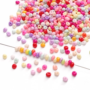 Mix van 5x5mm glazen druppelkralen in macaronkleuren voor DIY-sieraden en handwerkprojecten