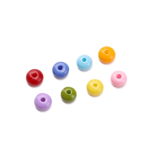 Lot de perles en verre abaque 5mm en 8 couleurs pour la création de bijoux DIY