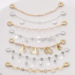 Catena di Sicurezza in Lega di Zirconia per Bracciale Accessori Gioielli Fai-da-te Catena Decorativa Oro Argento per Donna