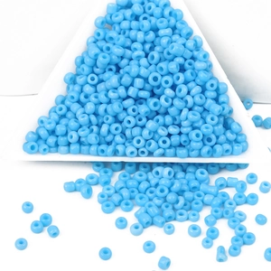 Συσκευασία 450g γαλάζιες χάντρες 2-4mm για DIY κατασκευή κοσμημάτων και χειροτεχνίες