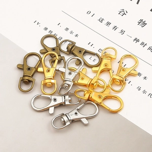 Fermoir Mousqueton Pivotant en Alliage pour Porte-clés DIY Fabrication de Bijoux Accessoire Artisanal Crochet à Ressort